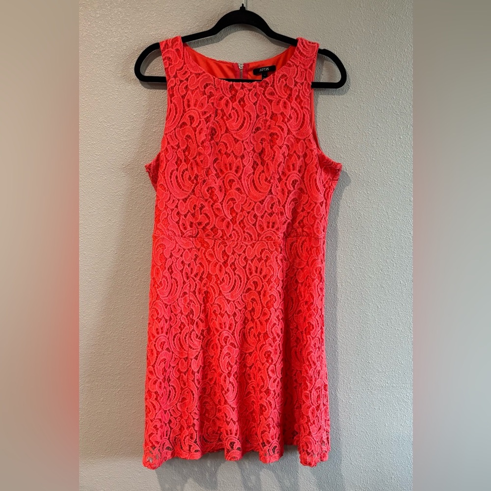 Apt. 9 Vibrant Pink Lace Mini Dress